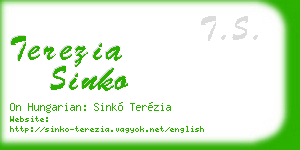 terezia sinko business card